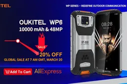 Rugged big battery OUKITEL WP6 launching March 20th