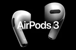 Apple AirPods 3 wireless headphones appeared in a live photo