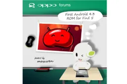 Android 4.3 makes its way to the Oppo Find 5