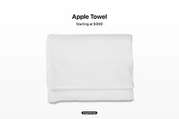 Apple may launch a Beach Towel-sized Apple Towel Max, just because yes