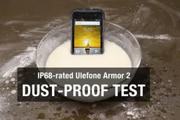 Ulefone Armor 2 IP68-Rated Rugged Phone Dust-Proof Test