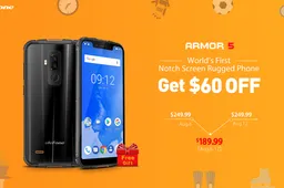 Special presale campaign for the rugged notched Ulefone Armor 5 comes with $60 off