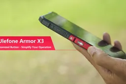 Ulefone Armor X3 shows its customized button