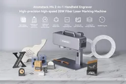 2-in-1 handheld Atomstack M4 fiber laser engraver on sale