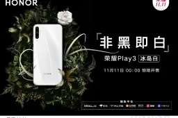 Honor Play 3 Now Available in Icelandic White