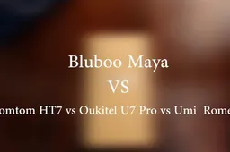 Interesting comparison video of Bluboo Maya with similar specced models