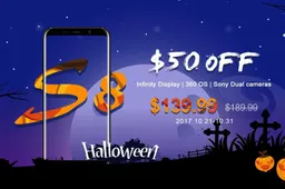 Bluboo S8 with $50 off for the Halloween sale event