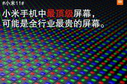 Xiaomi Mi 11 screen is very expensive - comparable to a regular TV