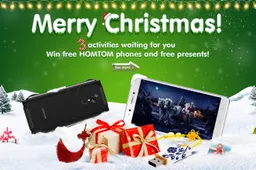 Homtom wish you Merry Christmas with two giveaways and a flash sale