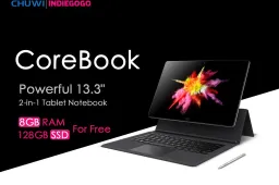 Chuwi CoreBook announced free SSD upgrade crowdfunding stretch goal