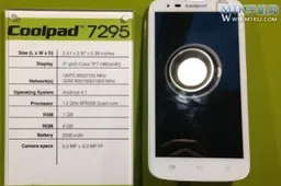 Coolpad 7295 with 1.2Ghz quad-core MTK6589 spotted