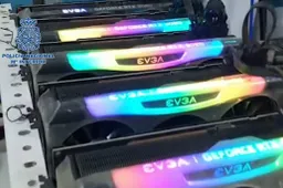 Spanish police raid cryptocurrency mine: confiscate RTX 3080 graphics cards & 21 mining machines