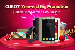 Cubot Year-End promotion available at Tomtop