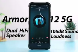 Armor 12 5G Designed with dual HiFi speaker & headset-free FM radio