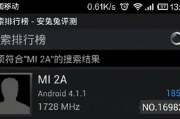 Xiaomi Mi2a Benchmarks leaked