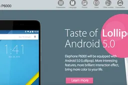 Elephone P6000 gets listed with Android 5.0 Lollipop as standard