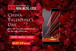 Elephone S3 on sale for the China's annual most romantic Valentine's Day