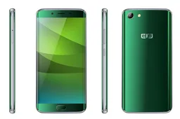 Elephone S7 video showing the shiny back blue cover