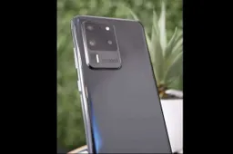 Samsung Galaxy S20 Ultra live photo with 4 cameras and 100x zoom