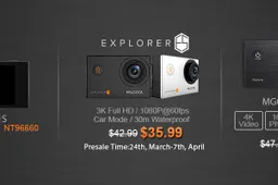 MGCOOL Explorer series action cameras on sale at Coolicool