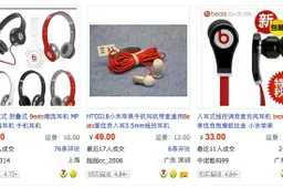 Fake Dr. Dre Beats headphones cost just $3 in China!
