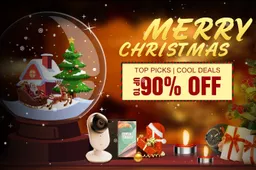 Geekbuying wishes you Merry Christmas with these Deals - Up to 90% Off!