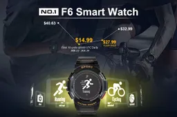 NO.1 F6 IP68 Rugged Smartwatch Presale Kicks Off at $14.99 (Limited Pcs)
