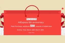 UMIDIGI's AliExpress Anniversary Promo Begins - Save up to $50