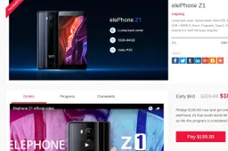 Elephone create their own crowdfunding platform to launch the Elephone Z1