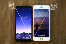Watch: UMIDIGI S2 Pro vs iPhone 6 Plus - Screen to Body Comparison
