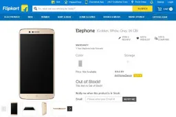 Elephone P8000 listed on Flipkart, what's cooking?