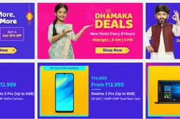 Here are the big smartphone deals from Flipkart Festive Dhamaka Sale in India