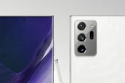 Samsung Galaxy Note 20 Ultra pops-out in Mystic White Shade