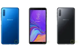 Galaxy A7 (2018) press renders reveal triple camera, side mounted fingerprint scanner