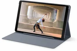 Samsung Galaxy Tab A7 Lite appears online with round corners and a headphone jack