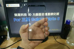 Samsung Galaxy Note8 front panel leaks and its massive