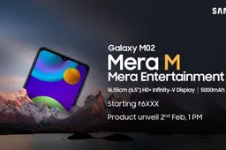 Samsung Galaxy M02 will go official in India on February 2