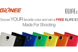 Gionee Offering fans the chance to win a Gionee Elife E7