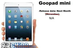 Still no GooPad Mini release date but official specs and distributors have been set!