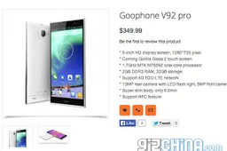 GooPhone V92 pro is a turbo charged iNew V3 with octacore processor and 4G LTE