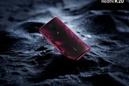 Redmi K20 surface in a fresh render, confirms Flame Red and triple camera setup