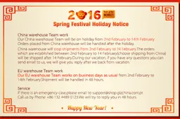 Shop.GizChina.Com EU warehouse open for Chinese New Year
