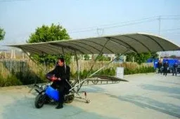 Retired Nanjing Worker Builds His Own Plane From 125cc Motorbike