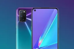 Oppo A92 Aurora Purple color spotted in all its glory