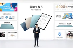Honor Tab 8 with a 12-inch display and 8 speakers released