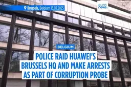Huawei offices in Belgium searched in EU corruption probe