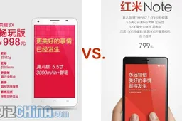 Huawei Honor 3X Vs Xiaomi Redmi Note