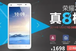 Huawei Honor 3X octacore available from 8th January