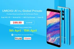UMIDIGI A1 Pro Presale Kicks Off at $99.99 & Video Unboxing