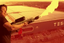 Tesla Factory catches fire in Germany